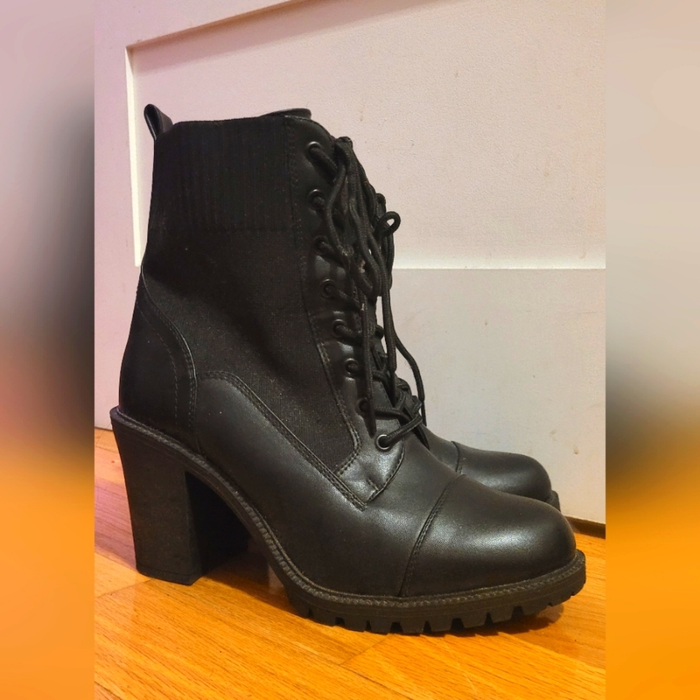 Torrid Black Faux leather 3" heel